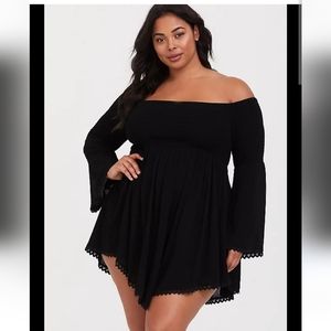 Torrid off shoulder dress